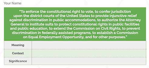 Sphere Civil Rights Class Quote Table 5