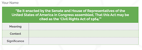 Sphere Civil Rights Class Quote Table 6