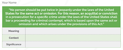 Sphere Civil Rights Class Quote Table 7