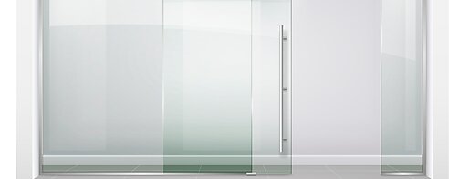 Glass sliding doors
