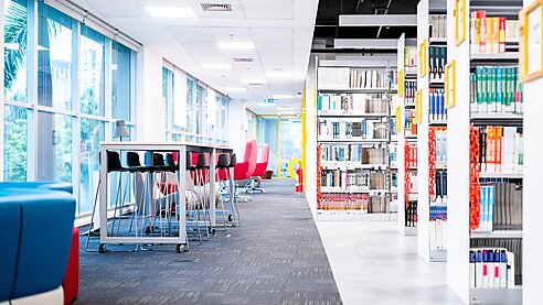 Library with Books