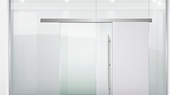 Glass sliding doors